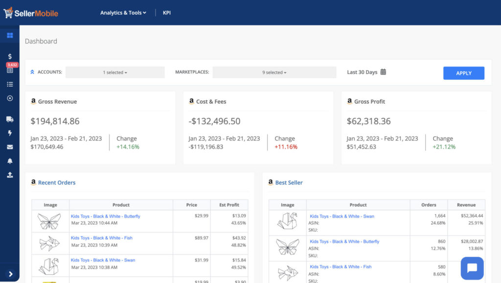 SellerMobile Seller Analytics