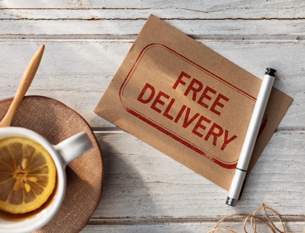 free delivery card