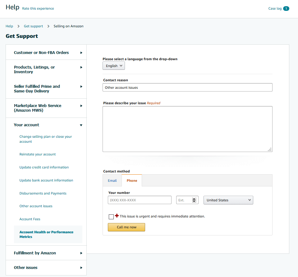 Amazon reimbursement form